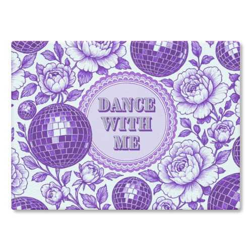 Dance with me - glass chopping board by Lilly Rose