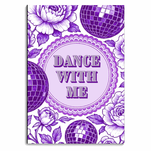 Dance with me - personalised A4, A5, A6 notebook by Lilly Rose