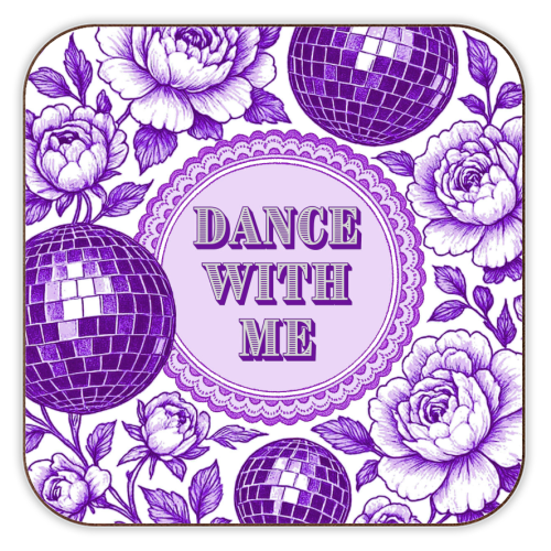 Dance with me - personalised beer coaster by Lilly Rose