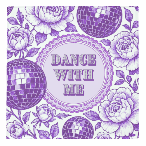 Dance with me - personalised beer coaster by Lilly Rose