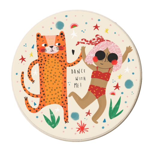 DANCE WITH ME - personalised beer coaster by Nichola Cowdery