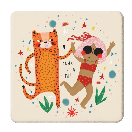 DANCE WITH ME - personalised beer coaster by Nichola Cowdery