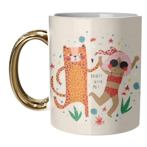 DANCE WITH ME - unique mug by Nichola Cowdery