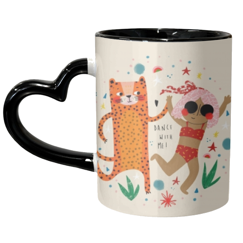 DANCE WITH ME - unique mug by Nichola Cowdery