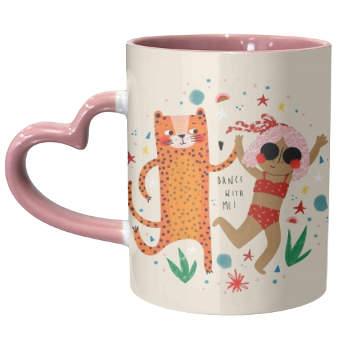 DANCE WITH ME - unique mug by Nichola Cowdery