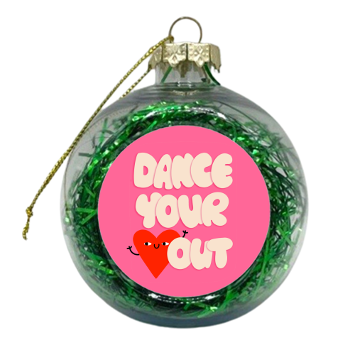 DANCE YOUR HEART OUT - xmas bauble by Nichola Cowdery