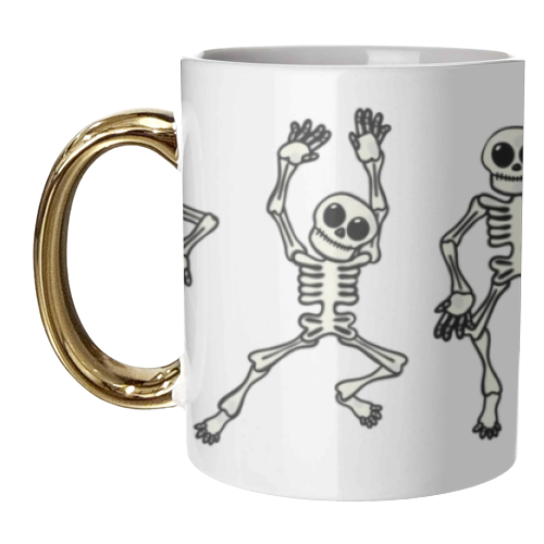 Dancing skeletons - unique mug by PixieDrew