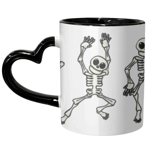 Dancing skeletons - unique mug by PixieDrew
