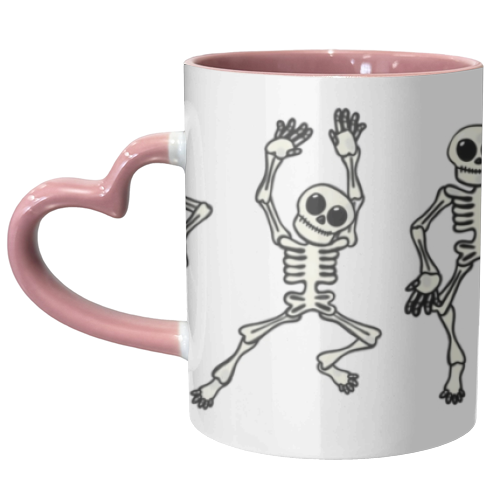 Dancing skeletons - unique mug by PixieDrew
