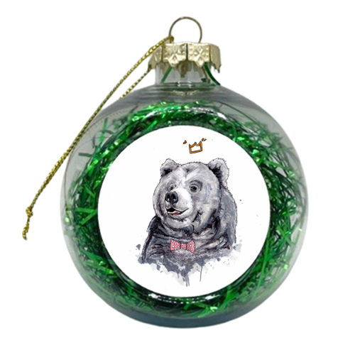 Dapper Bear - xmas bauble by Gaz is a Cookie