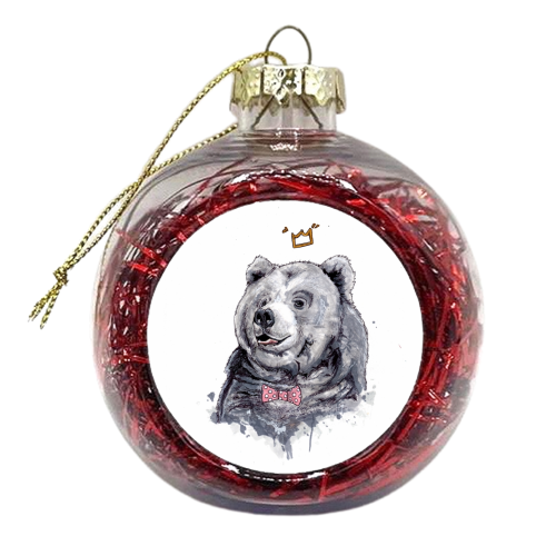Dapper Bear - xmas bauble by Gaz is a Cookie