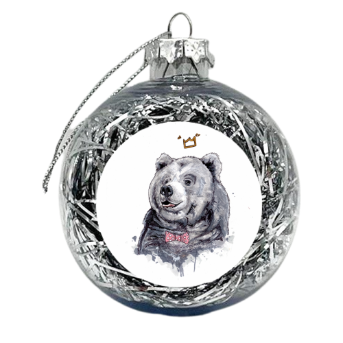 Dapper Bear - xmas bauble by Gaz is a Cookie