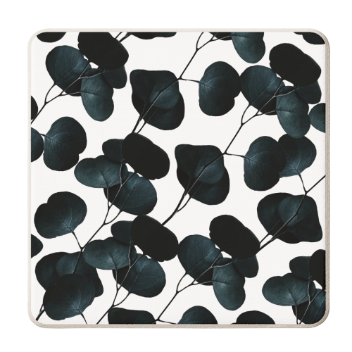 Dark Leaves - personalised beer coaster by Uma Prabhakar Gokhale