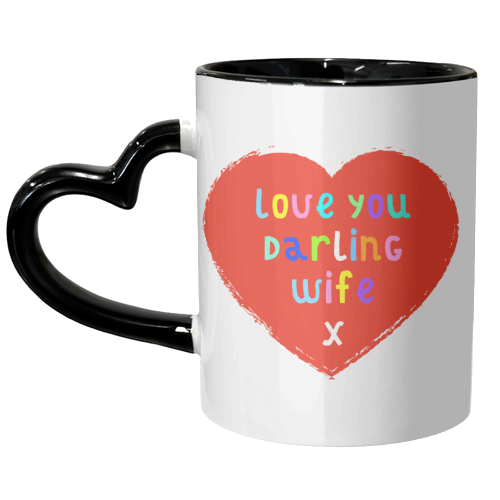 Darling Wife - unique mug by Adam Regester