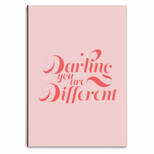 Darling You Are Different - personalised A4, A5, A6 notebook by Toni Scott