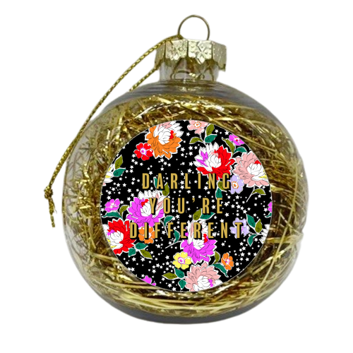 DARLING YOU'RE DIFFERENT - xmas bauble by PEARL & CLOVER