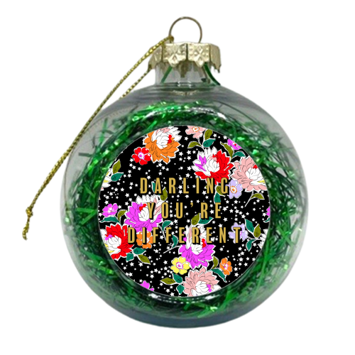 DARLING YOU'RE DIFFERENT - xmas bauble by PEARL & CLOVER