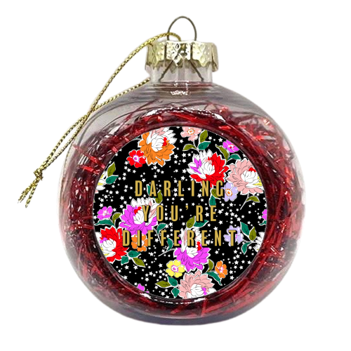 DARLING YOU'RE DIFFERENT - xmas bauble by PEARL & CLOVER