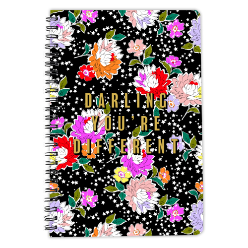 DARLING YOU'RE DIFFERENT - personalised A4, A5, A6 notebook by PEARL & CLOVER
