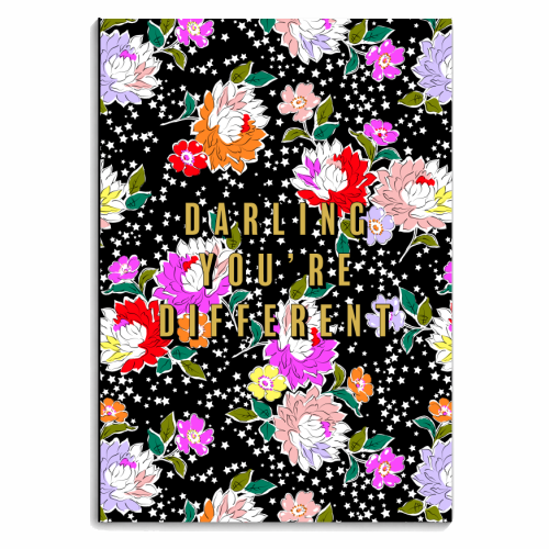 DARLING YOU'RE DIFFERENT - personalised A4, A5, A6 notebook by PEARL & CLOVER