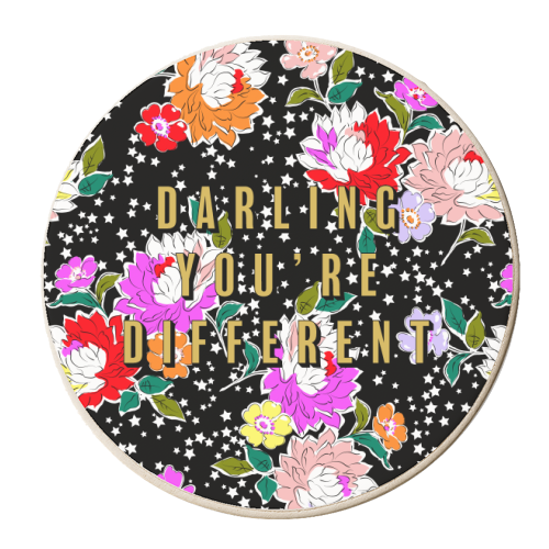 DARLING YOU'RE DIFFERENT - personalised beer coaster by PEARL & CLOVER