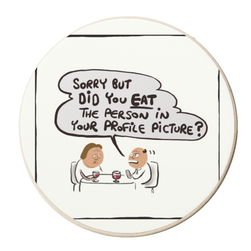 Dating - personalised beer coaster by David Black