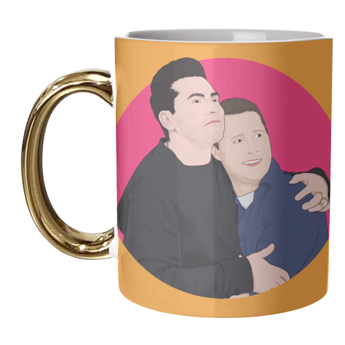 David and Patrick - unique mug by Pink and Pip