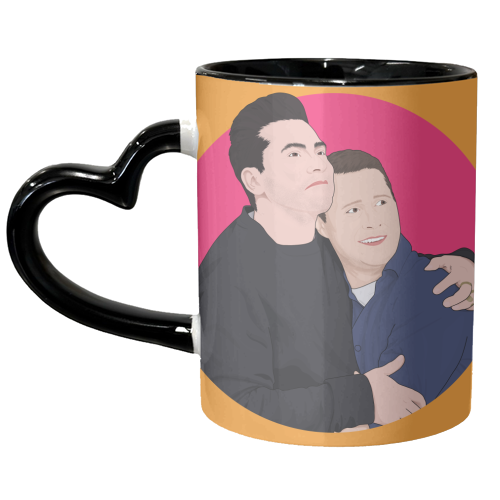 David and Patrick - unique mug by Pink and Pip