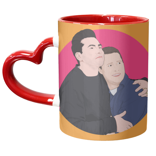 David and Patrick - unique mug by Pink and Pip