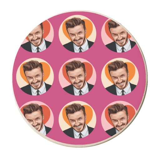 David Beckham - personalised beer coaster by AbiGoLucky