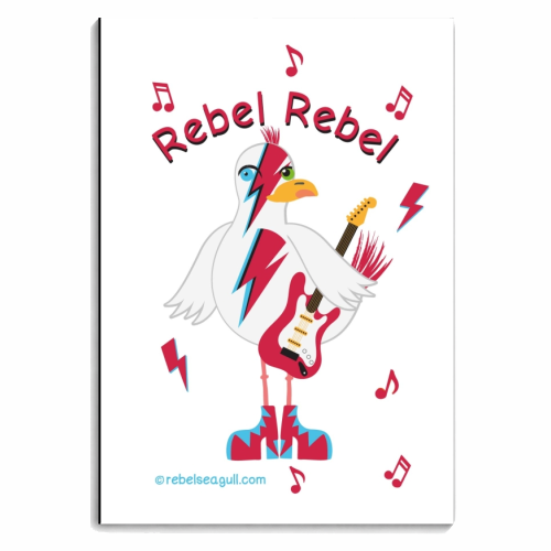 David Bowie 'Celebrity' Seagull - personalised A4, A5, A6 notebook by Rebel Seagull