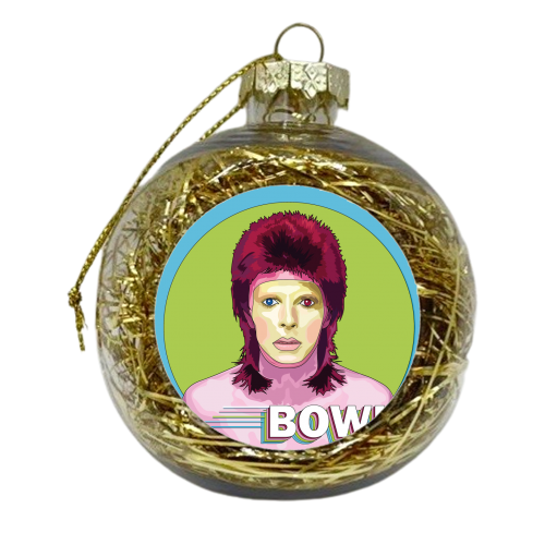 Bowie Collection - xmas bauble by Catherine Critchley.
