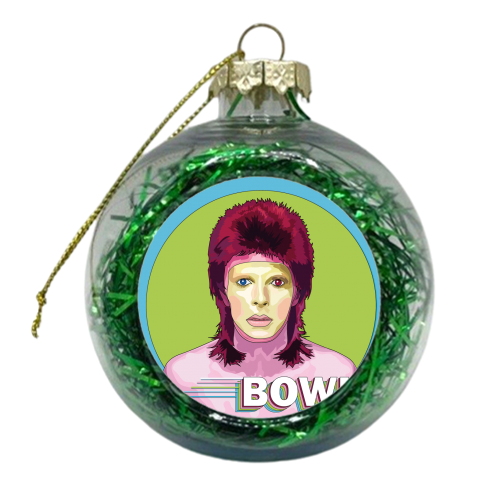 Bowie Collection - xmas bauble by Catherine Critchley.