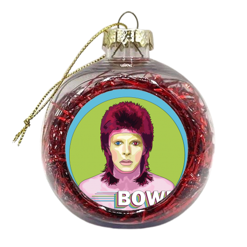 Bowie Collection - xmas bauble by Catherine Critchley.