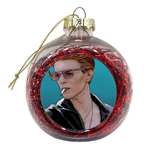 Bowie - xmas bauble by Dan Avenell