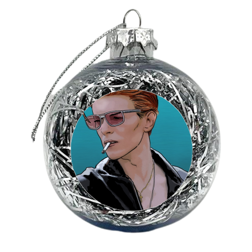 Bowie - xmas bauble by Dan Avenell