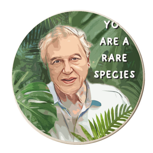 David in the Jungle - personalised beer coaster by DOLLY WOLFE