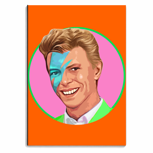 David on orange - personalised A4, A5, A6 notebook by DOLLY WOLFE