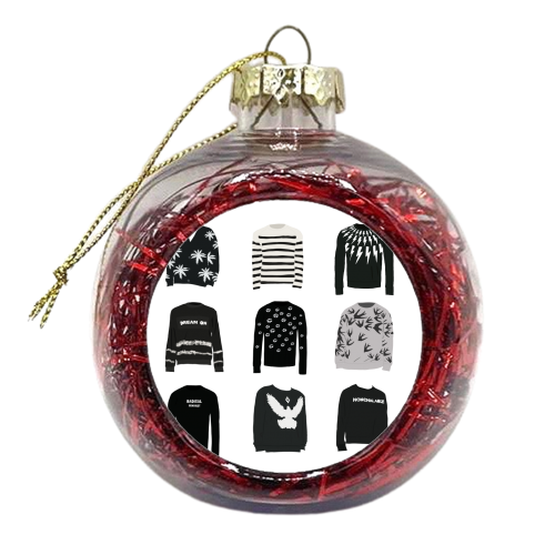 David Rose - xmas bauble by Pink and Pip