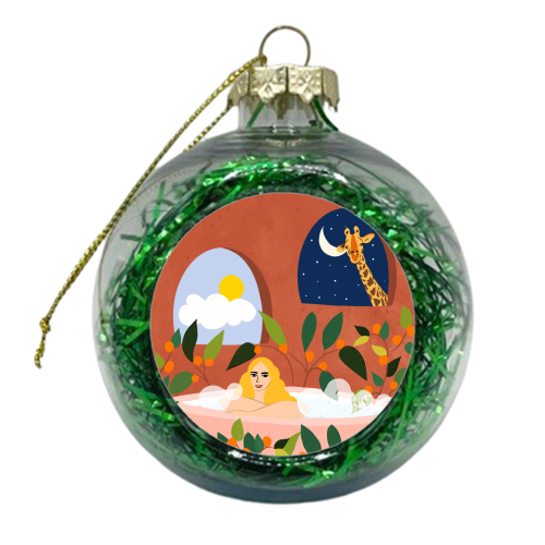 Day Night Safari - xmas bauble by Uma Prabhakar Gokhale