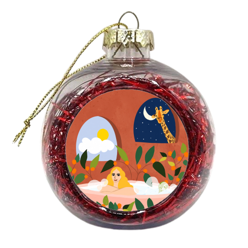 Day Night Safari - xmas bauble by Uma Prabhakar Gokhale