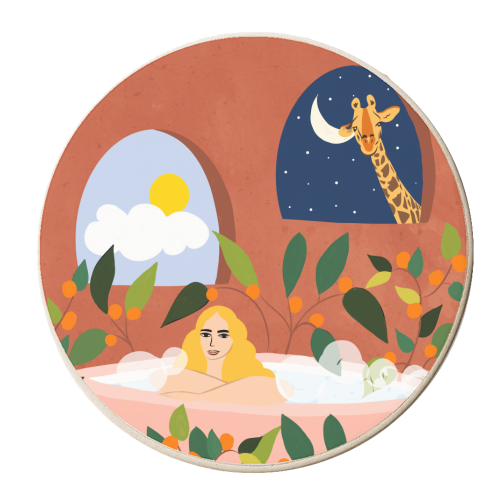 Day Night Safari - personalised beer coaster by Uma Prabhakar Gokhale