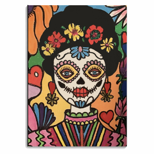 Day of The Dead Rosa - personalised A4, A5, A6 notebook by FunkyAdi.com