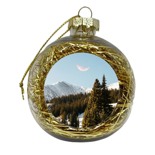 Daylight Moon - xmas bauble by Uma Prabhakar Gokhale