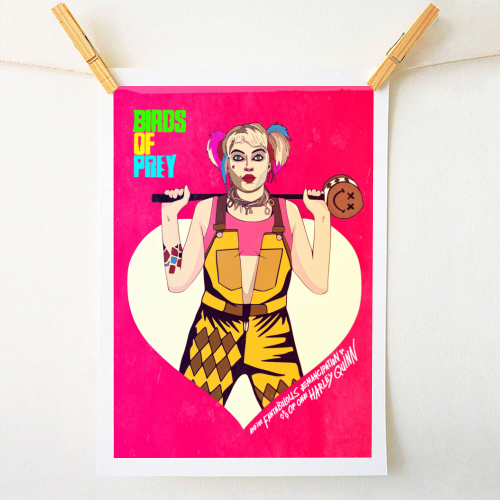 DC Universe - Birds of Prey - Harley Quinn. - A1 - A4 art print by Danny Welch