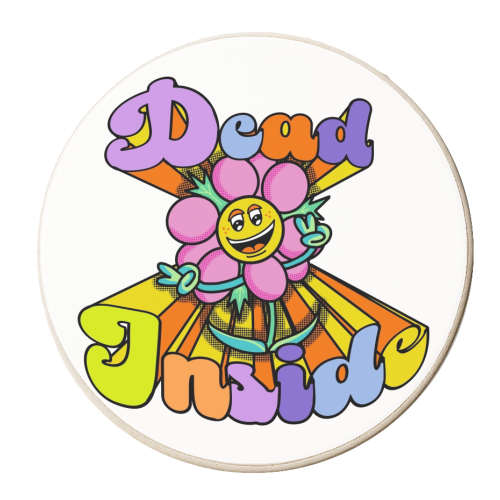 Dead Inside - personalised beer coaster by Wallace Elizabeth