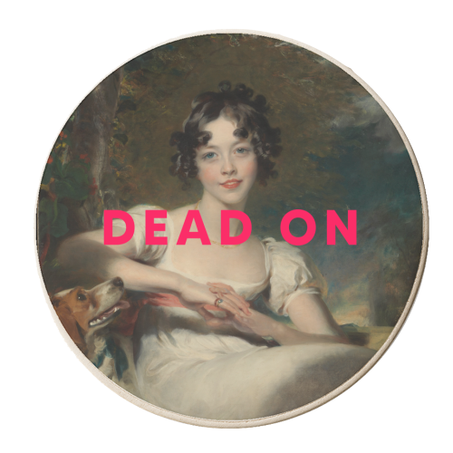 Dead On - personalised beer coaster by The 13 Prints