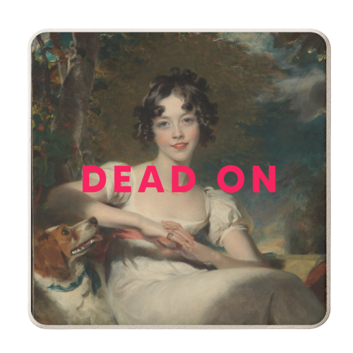 Dead On - personalised beer coaster by The 13 Prints