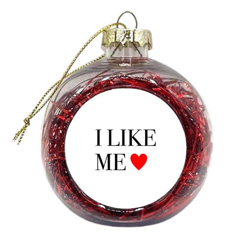 Deadpool Wolverine Inspired I Like Me Mug - xmas bauble by Kind of Simple Designs