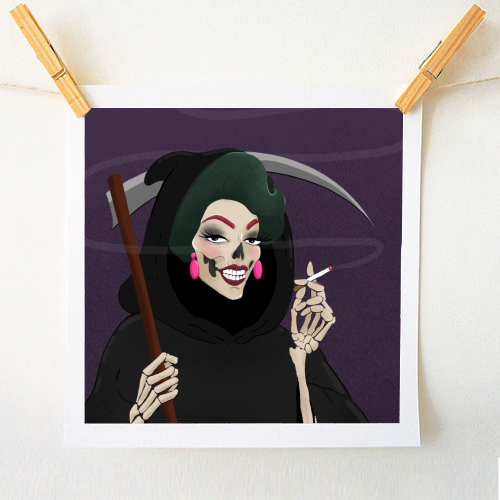 Death in Drag - A1 - A4 art print by The Queer Store